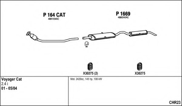 FENNO CHR23 Exhaust System